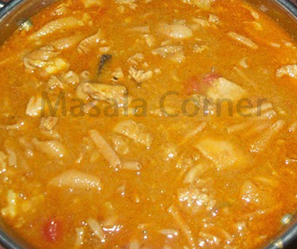  Aatu Kudal Kulambu/Goat Intestine Curry 