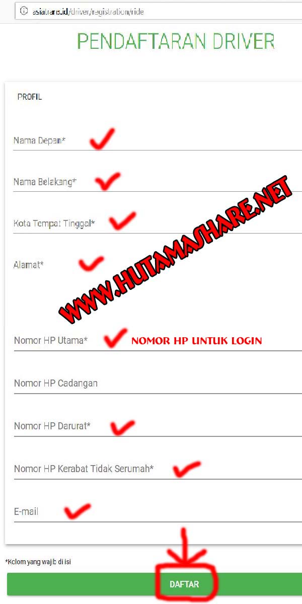 Cara Daftar Menjadi Mitra Driver Asia Trans Car [LENGKAP ...