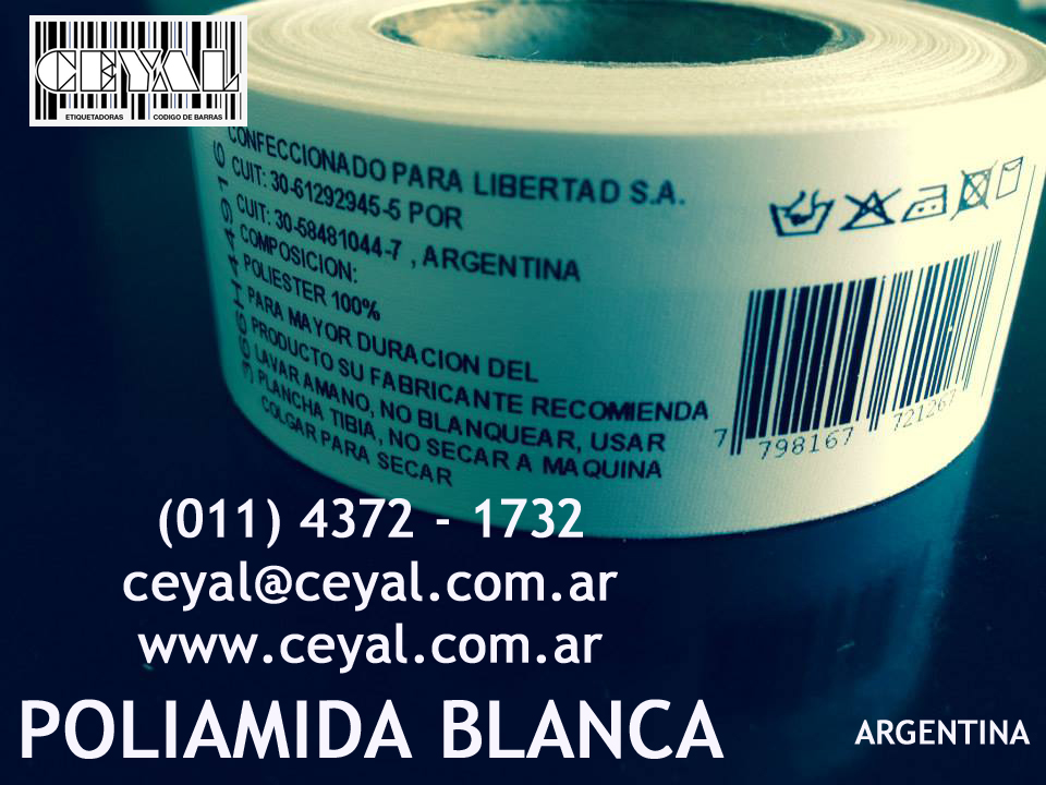 buenos aires poliamida blanca 30mm Formosa argentina