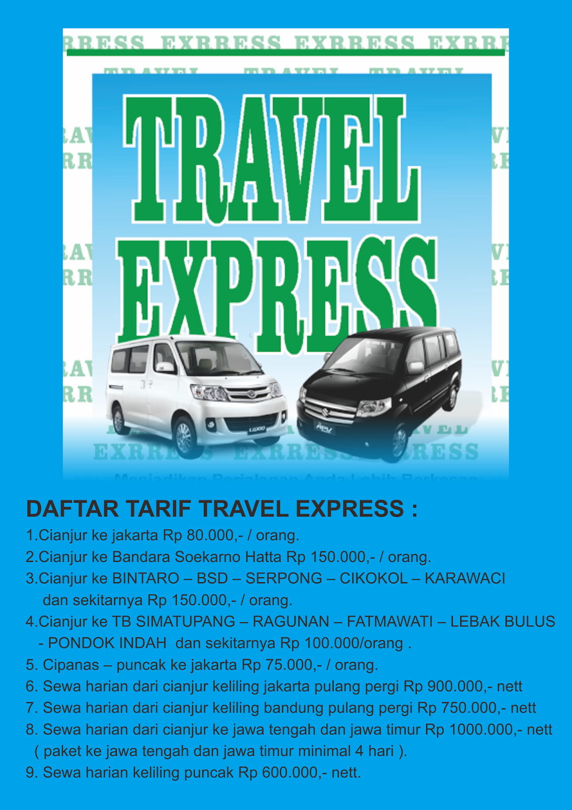 travel express cianjur