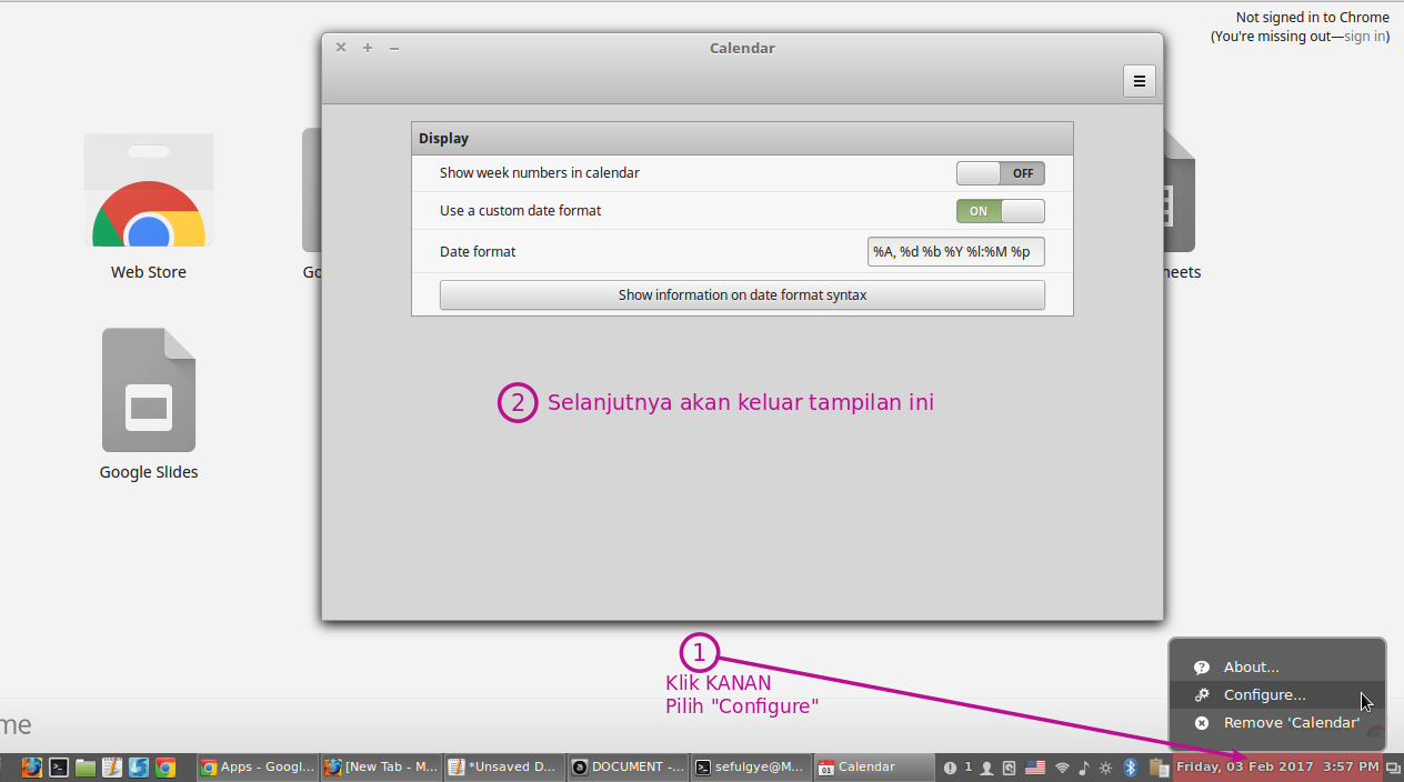 Cara Mengubah Format Tanggal di Linux Mint Cinnamon ITGov.ID