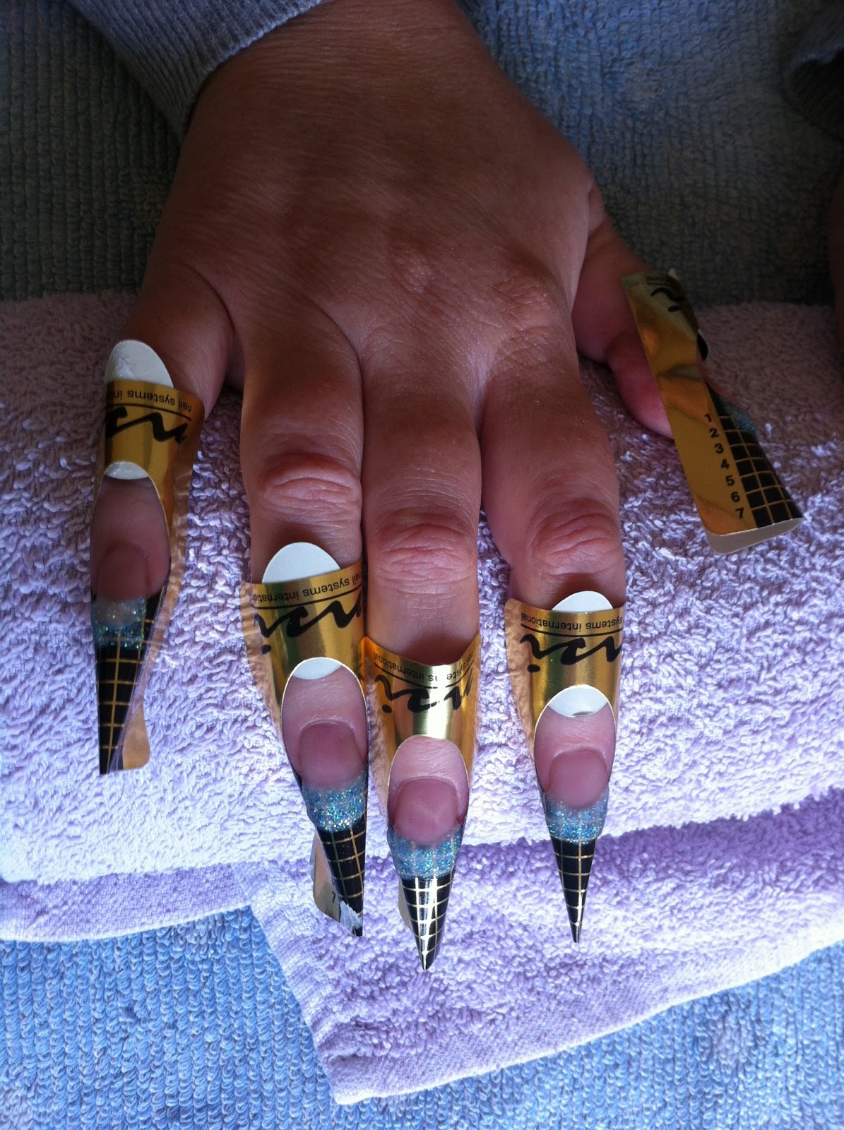 Carolyn's Nail Therapies GILL'S NSI ACRYLIC SCULPTURED NAILS WITH