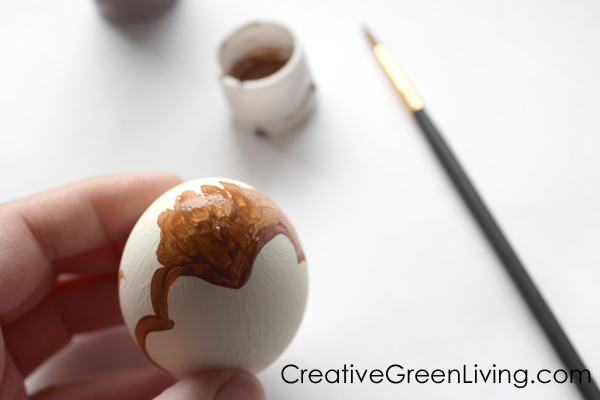 Last Jedi easter eggs - painted porg craft