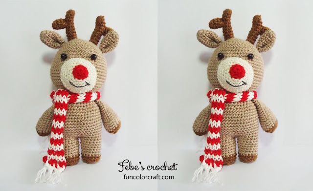 Reindeer Christmas Amigurumi Crochet Pattern Free