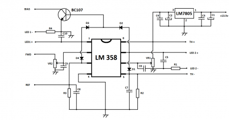 RF amplifier protection circuit diagram