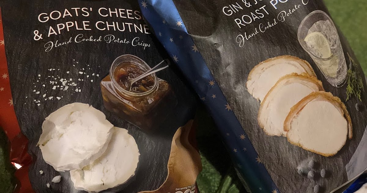 FOODSTUFF FINDS Deluxe Christmas Crisps Gin? Goats Cheese? (Lidl) by