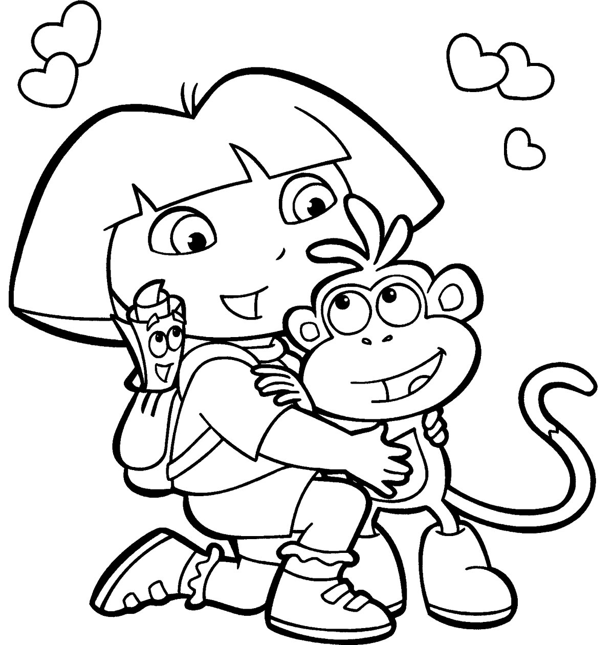 brinquedos de papel dora desenhos para colorir e imprimir