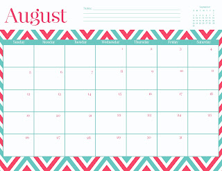 FREEBIES  //  AUGUST CALENDARS, Oh So Lovely Blog