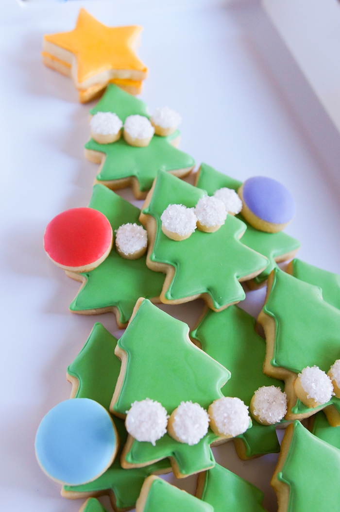 Christmas Tree Cookie Platter Bake at 350°