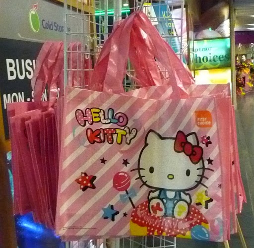 (Eat to Live) or (Live to Eat) Hello Kitty Eco Bag
