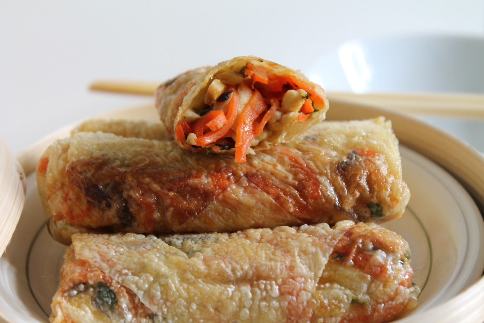 my bare cupboard Panfried Beancurd Skin Rolls