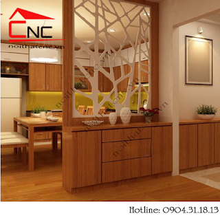 Nên chọn vách ngăn phòng khách và bếp bằng gỗ hay nhựa?