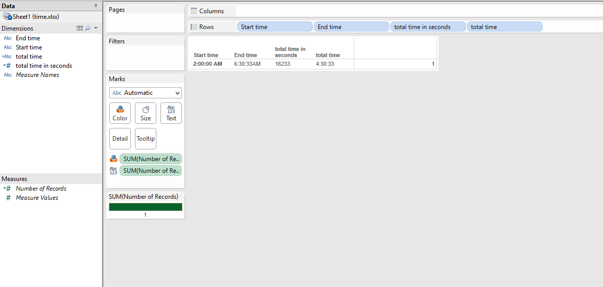 Data Viz Tableau Tip How to Calculate Time Difference