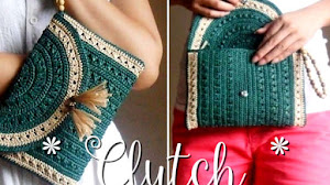 Clutch / Bolso de mano Crochet / paso a paso