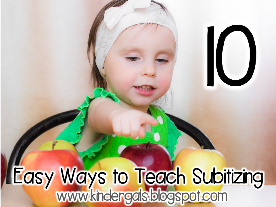 KinderGals 10 Easy Ways To Teach Subitizing