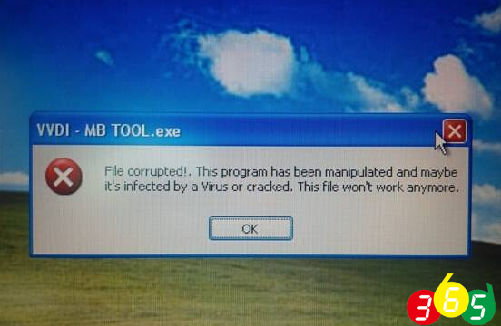 error file corrupted