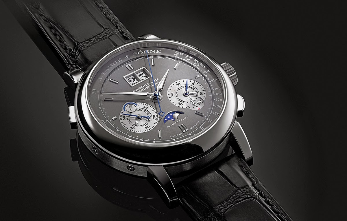 SIHH 2015: A. Lange & Sohne - Datograph Perpetual Grey Dial | Time and ...
