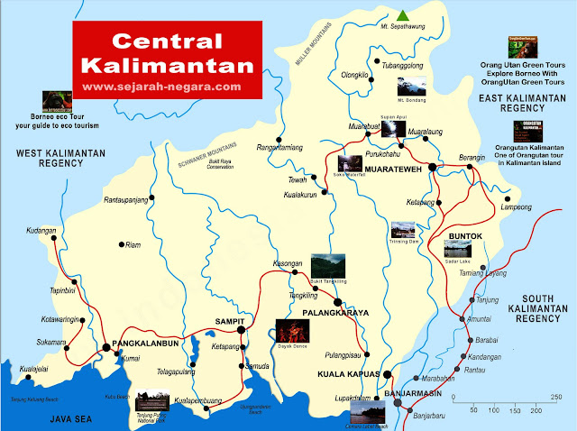 Central Kalimantan Map
