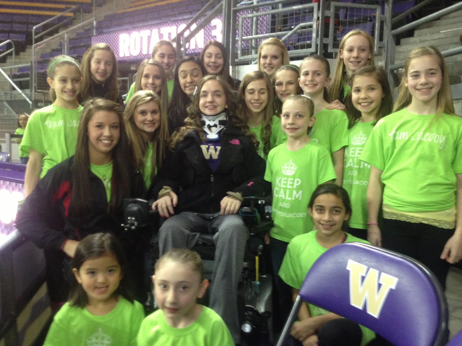 GET WELL JACOBY Outing to UW gymnastics meet...
