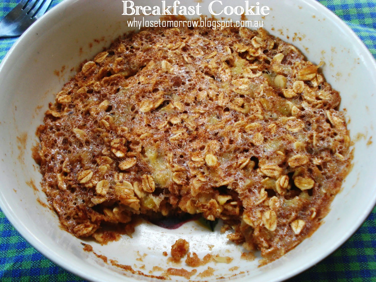 Why Lose Tomorrow? A Cookie For Breakfast? Weight Loss Week Twelve