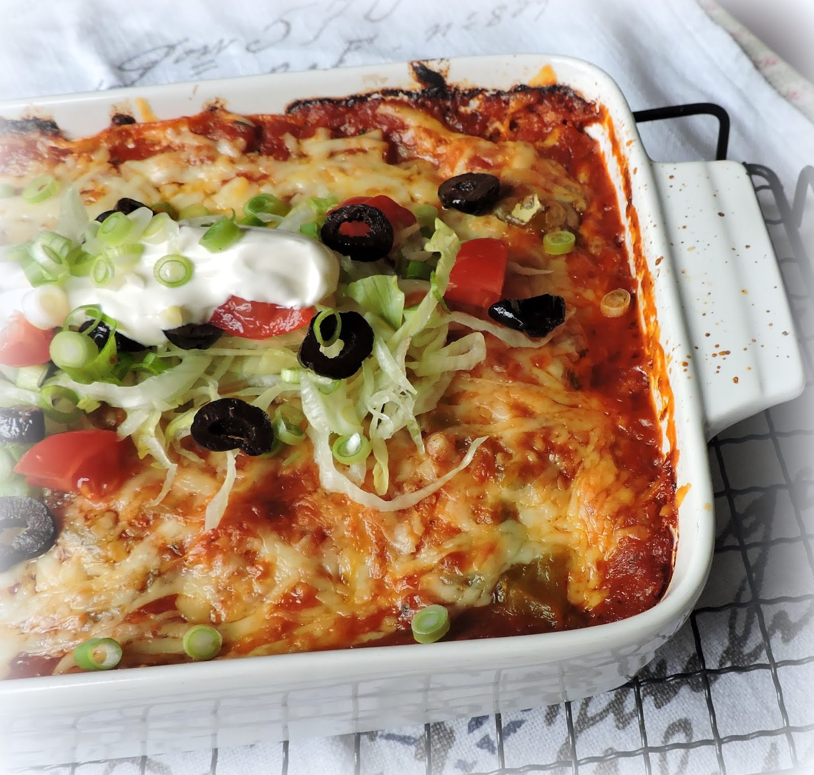 Cheesy Chicken Enchilada Casserole The English Kitchen
