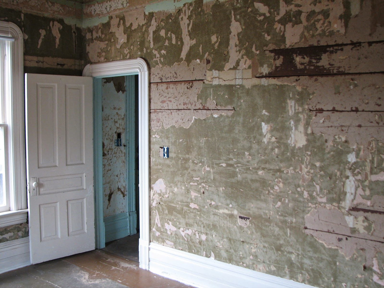 Eureka Victorian Restoration New Walls Drywall Up and Painted One