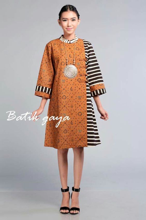 25 Model Baju Batik Gamis 2018