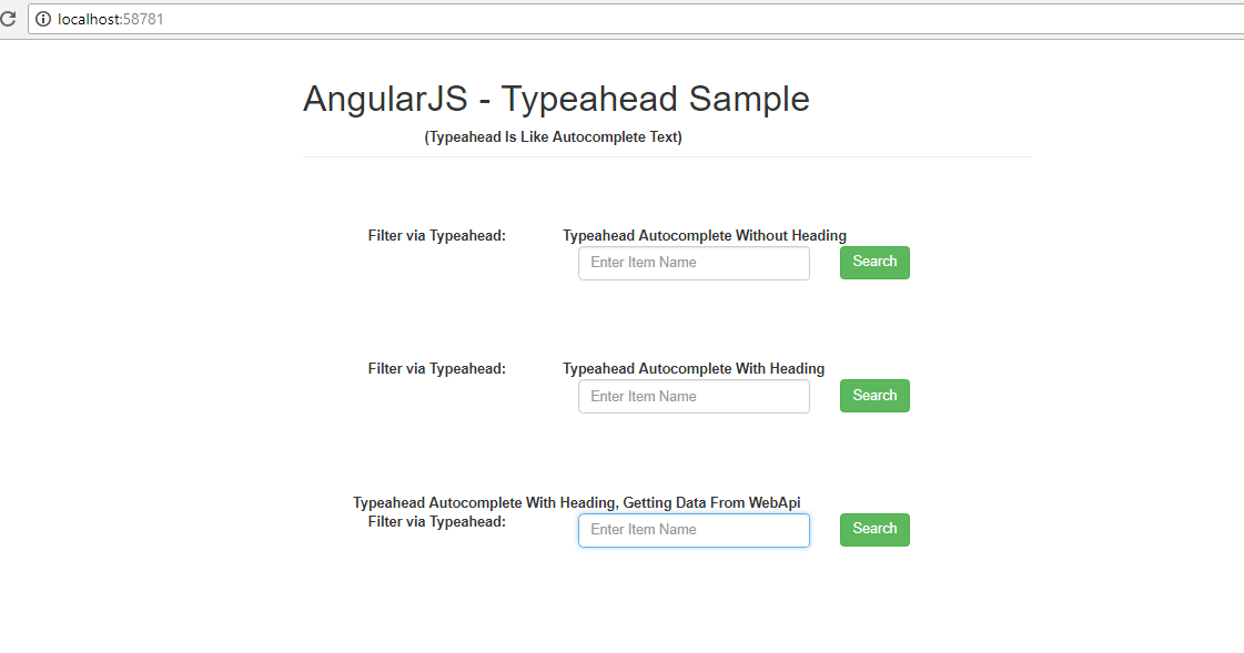 Typeahead Dropdown In AngularJS