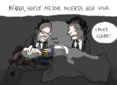 Ahora es cuando la desnudan y sacan el sushi, que lo he visto en un documental.