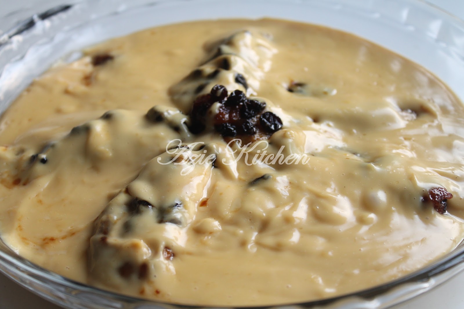 Puding Pisang Emas - Azie Kitchen