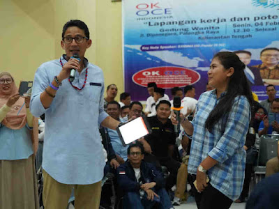 Generasi Muda di Palangkaraya Mengeluh Pekerja Asing ke Sandiaga Uno Generasi Muda di Palangkaraya Mengeluh Pekerja Asing ke Sandiaga Uno