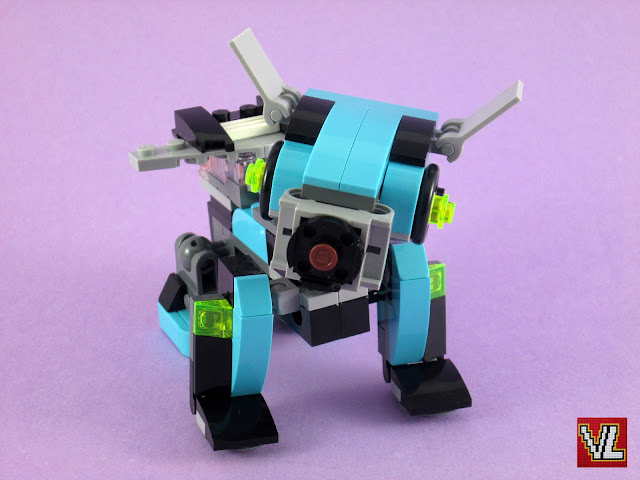 Set LEGO Creator 3in1 31062 Robô Explorer (Modelo 2 - Robot Dog with a light-up jetpack)