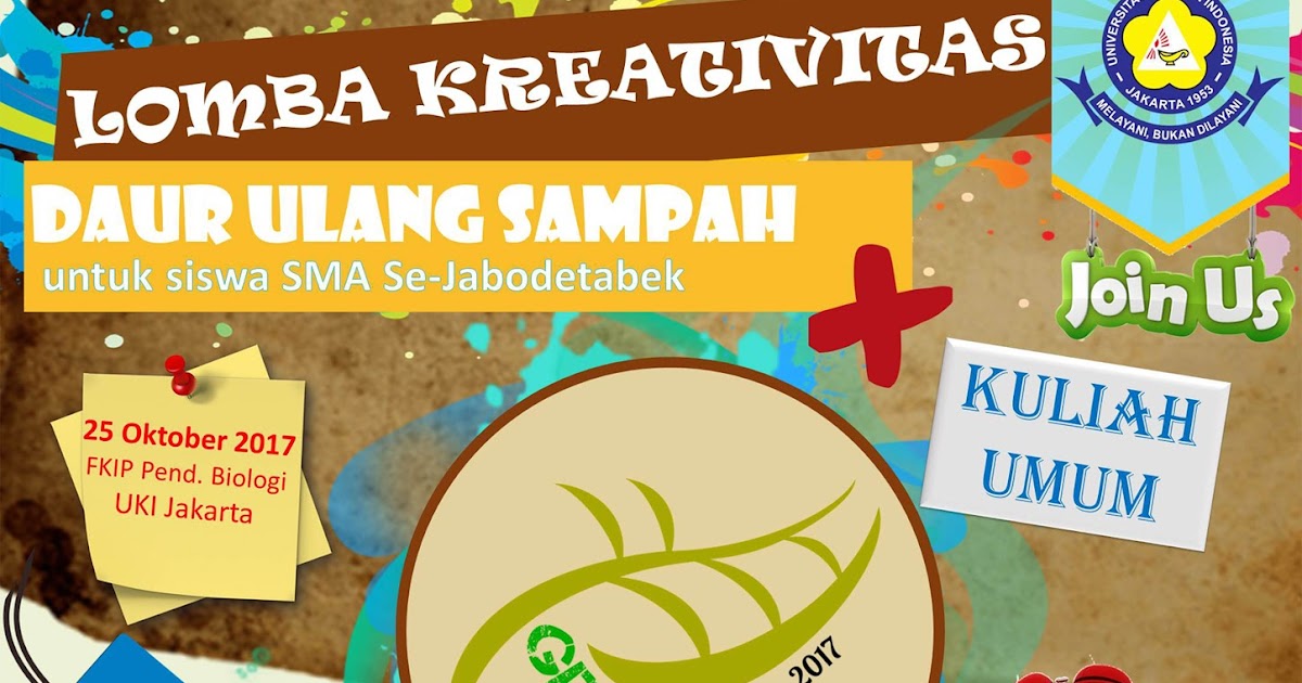 GOLEK WANGSIT&hellip; Lomba Daur Ulang Sampah &quot;GREENJECT 2017&quot;