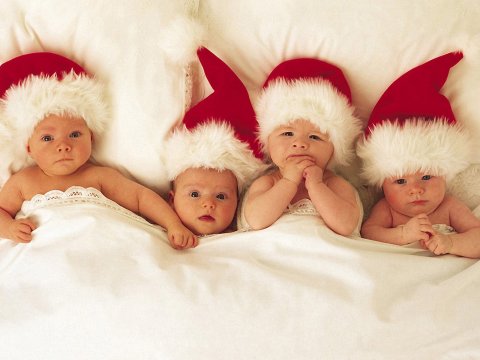 cute Christmas babies images