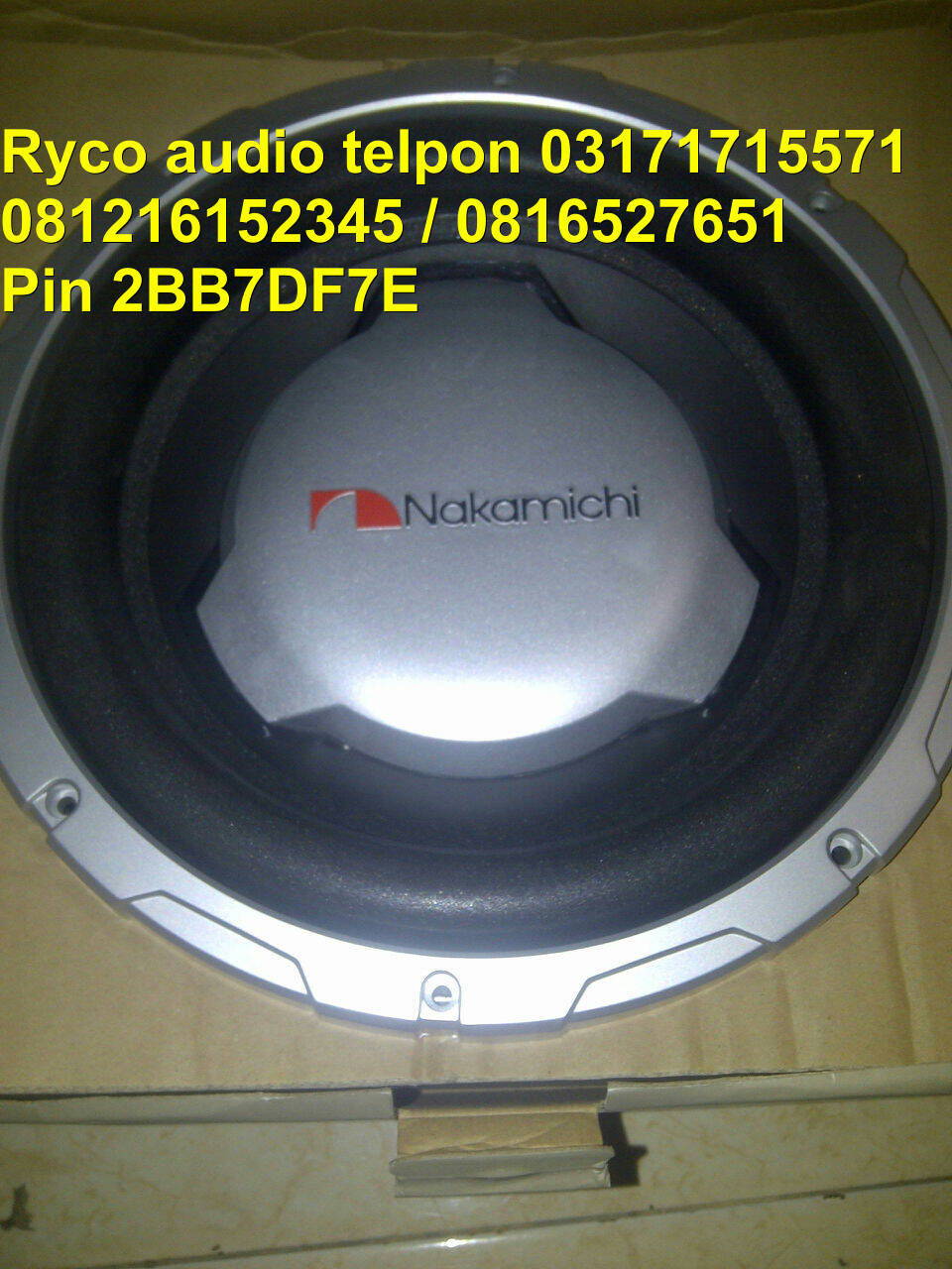 subwoofer 12inch double voice nakamichi sp-w120d for audio mobil 2/4/8 ohms