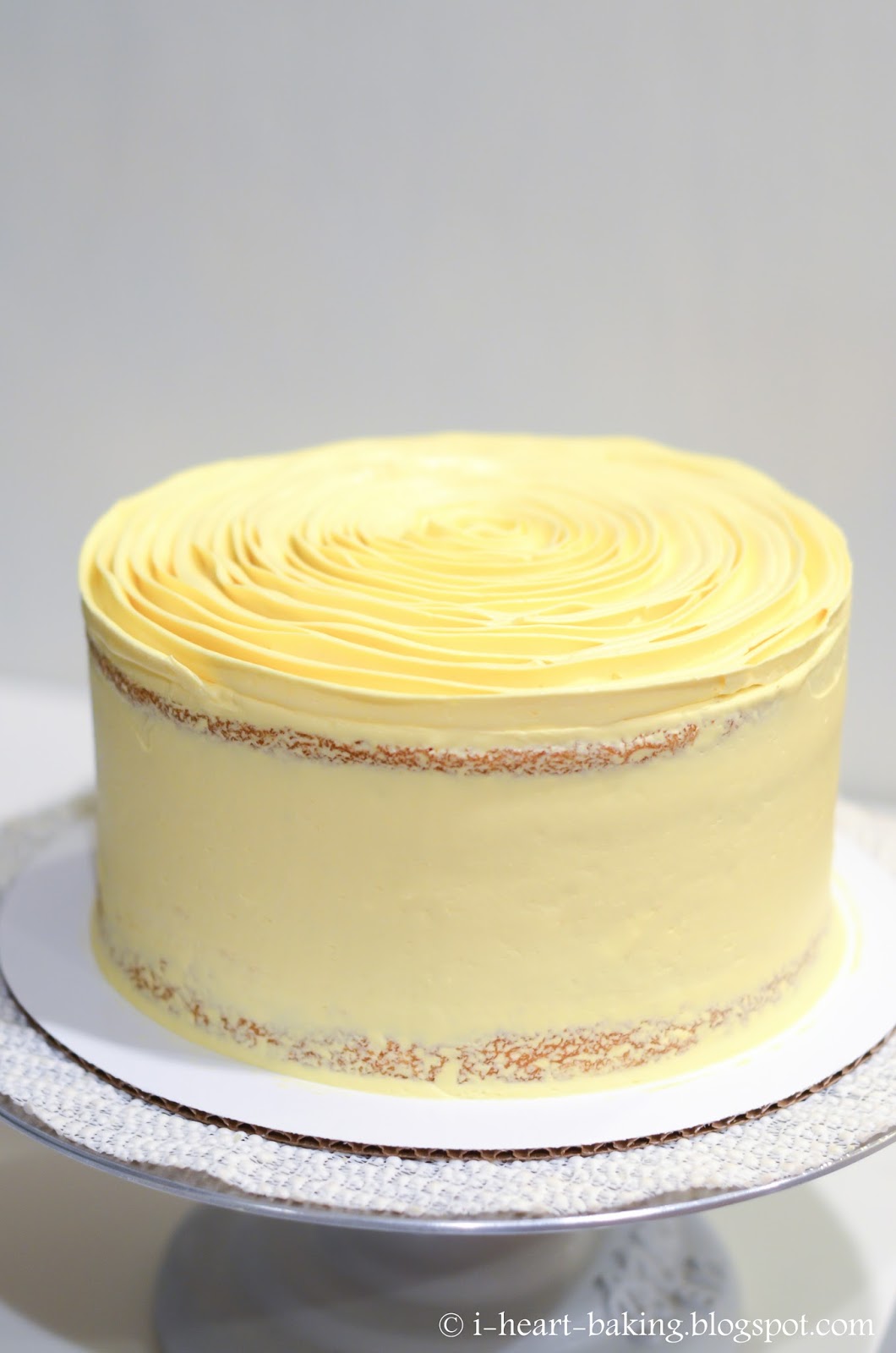 i heart baking! yellow ruffle lemon cake filled with lemon whipped