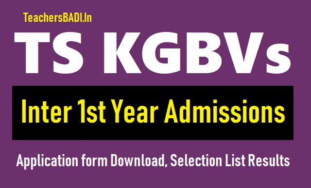 TS KGBV Inter 1st year admissions 2019, Last date apply is June 13, Application form ts kgbv inter 1st year admissions 2019,telangana kgbv inter 1st year admissions 2019,kasturba schools inter admissions 2019, kasturba colleges inter 1st year admissions 2019,kasturba vidyalayas inter 1st year admissions 2019,kasturba gandhi balika vidyalayas inter 1st year admissions 2019,ts kgbv inter 1st year admissions 2019 application form download,ts kgbv selection list results 2019 for inter 1st year admissions