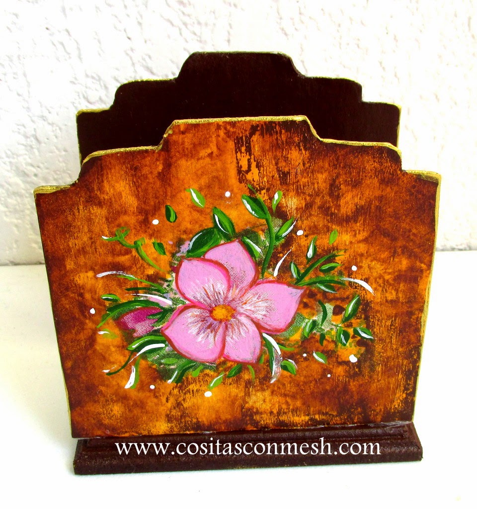 Manualidades cómo hacer un servilletero ~ cositasconmesh