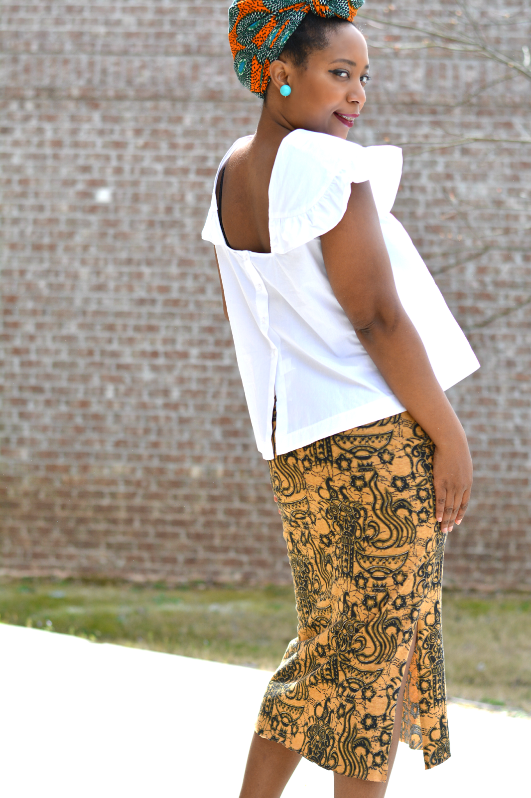 diy african print skirt