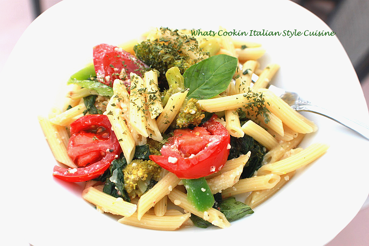 Penne with Vegetables Pasta Recipe What's Cookin' Italian Style Cuisine