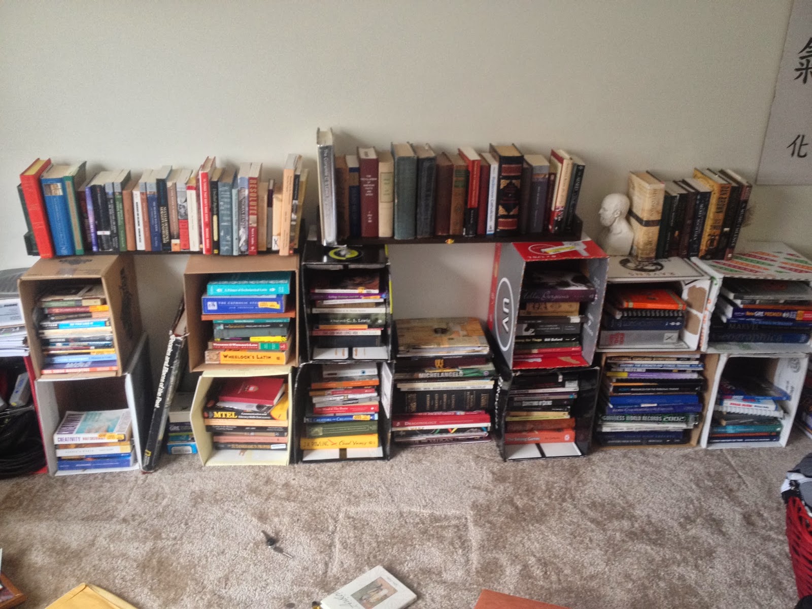 Emily's Eclectory Makeshift Bookshelves