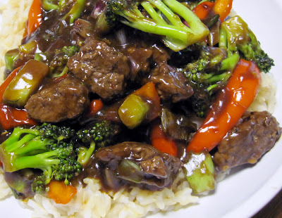 Beef Broccoli and pepper stirfry