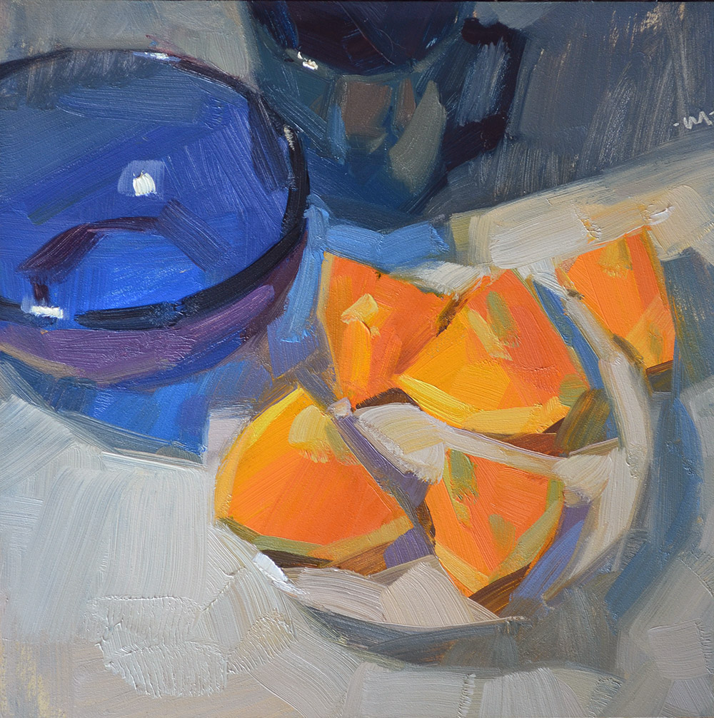 Carol Marine S Painting A Day Blue And Orange Blue And Orange