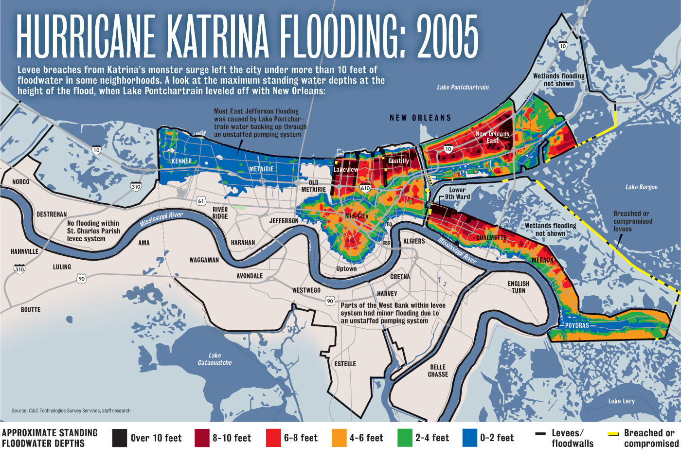 this map which is worth clicking is one of many available in the aftermath of katrina one of the worst affected areas was the lower ninth ward this map which is worth clicking is one of many available in the aftermath of katrina one of the worst affected areas was the lower ninth ward