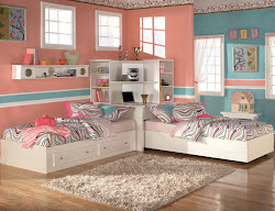 corner beds bedrooms bed twin unit stuff bedroom bunk teen space idea designs shared teens headboard rooms sharing modern headboards