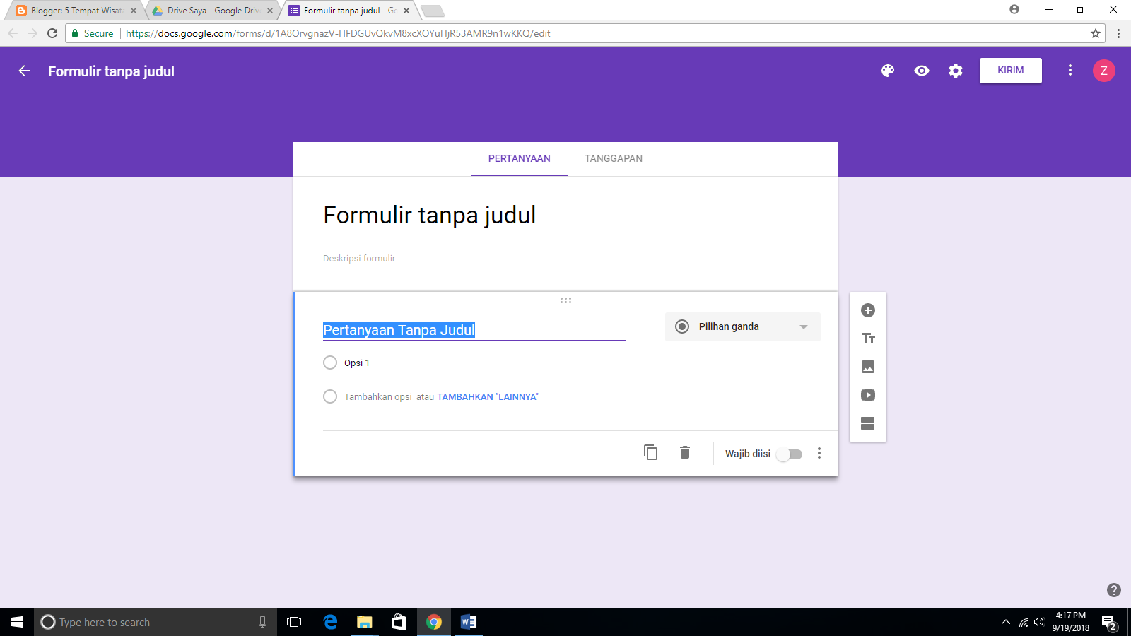 Cara Membuat Buku Tamu Melalui Google Drive