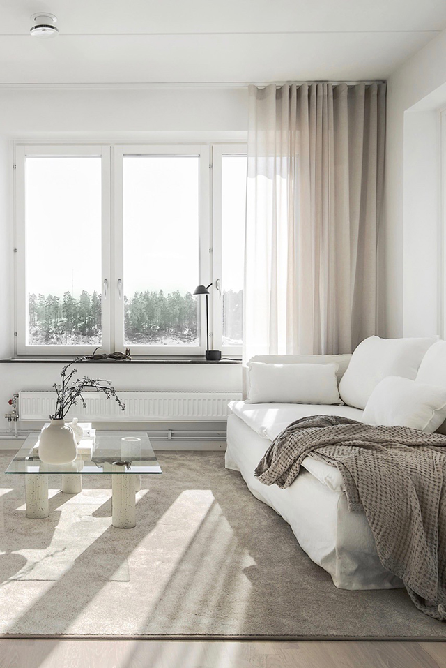A Tranquil Sunlit Apartment in Sweden