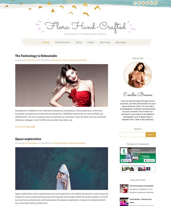 Flora Hand-crafted Flora Hand-crafted