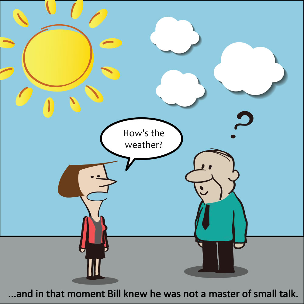 ...и в этот момент Билли осознал, что он явно не мастер в small talk ...и в этот момент Билли осознал, что он явно не мастер в small talk