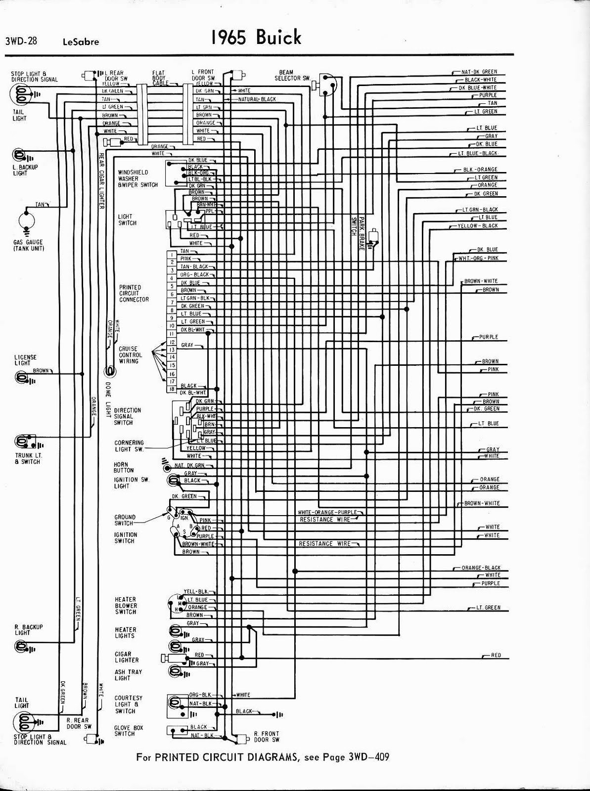 Free Auto Wiring Diagram: 1965 Buick LeSabre Back Side 1959 buick lesabre wiring diagram 